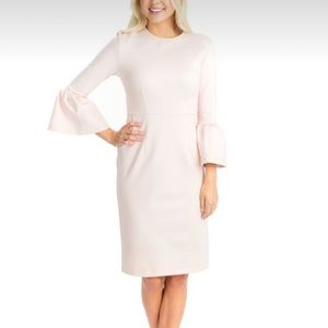 Rachel Parcell Blushing Bell Sleeve Dress